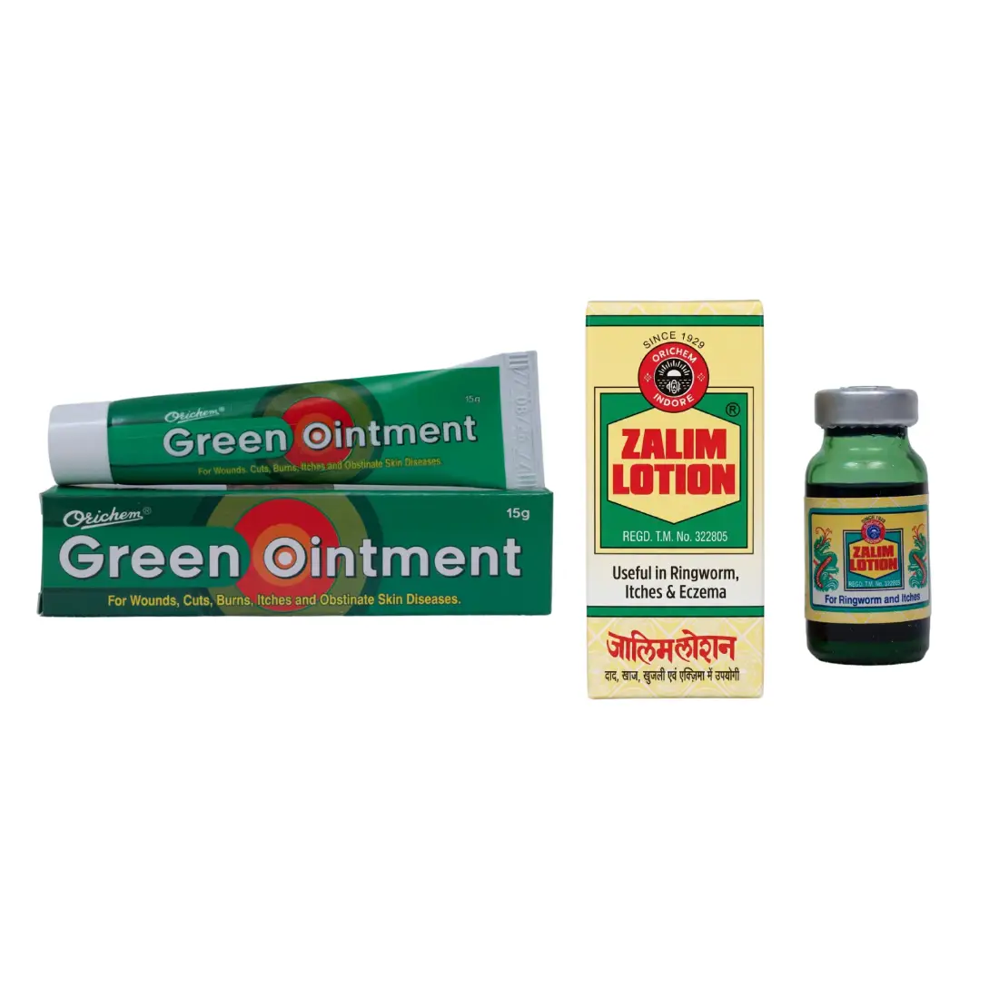 ZALIM LOTION 2+Green Oint 2 (Pack of 4)