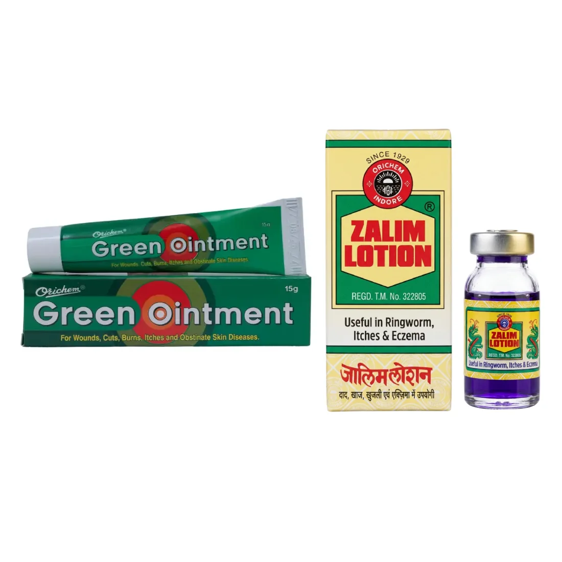 ZALIM LOTION 2+Green Oint 2 (Pack of 4)